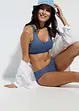 Bralette bikini in jeanslook (2-dlg. set), bonprix