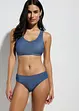 Bralette bikini in jeanslook (2-dlg. set), bonprix