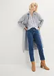 Cropped mid waist jeans, straight, bonprix
