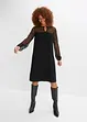 Jersey jurk met mesh inzet, BODYFLIRT