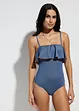 Bandeau badpak in jeanslook, bonprix