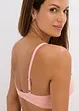Bralette zonder beugels met gevulde cups en biologisch katoen (set van 2), bonprix