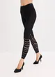 Legging met comfort tailleband en broderie anglaise 80 DEN, bonprix