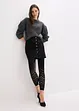 Legging met comfort tailleband en broderie anglaise 80 DEN, bonprix
