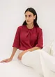 Blouse van glanzend satijn, bonprix
