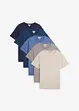 T-shirt (set van 5), bonprix