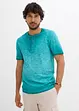 Henley shirt van biologisch katoen in washed out look, bonprix