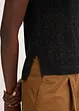 Gebreide ajour top met lurex, bonprix