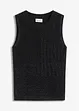 Gebreide ajour top met lurex, bonprix