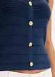Gebreide top met metallic effect, bonprix