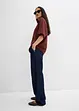 Oversized shirt met wijde mouwen van biologisch katoen, bonprix