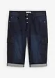 Stretch jeans bermuda, loose fit, bonprix