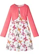 Meisjes jurk + riem + bolero (3-dlg. set), bonprix