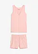 Shortama van zacht ribmateriaal, bonprix