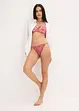 Tanga string met bloemenkant, bonprix