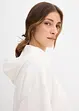 Hoodie van licht glanzende viscosemix, bonprix