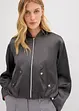 Bomber van glanzende viscosemix, bonprix