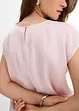 Blouse van satijn met korte mouwen, bonprix