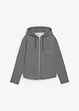 Sweatvest met capuchon van zachte scubastof, bonprix