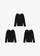 Meisjes longsleeve van katoen (set van 3), bonprix