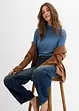 Barrel jeans mid waist met riem, bonprix