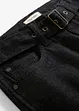 Barrel jeans mid waist met riem, bonprix
