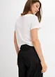 Barrel jeans mid waist met riem, bonprix
