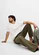 Classic fit instapbroek van licht katoen, straight, bonprix