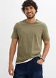 T-shirt (set van 2) van biologisch katoen, bonprix