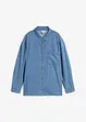 Oversized spijkerblouse van biologisch katoen, bonprix