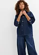 Oversized denim shacket van biologisch katoen, bonprix