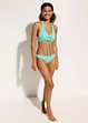 Bikini met halternek (2-dlg. set) met plooitjes, bonprix