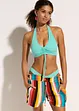 Bikini met halternek (2-dlg. set) met plooitjes, bonprix