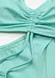 Bikini met halternek (2-dlg. set) met plooitjes, bonprix