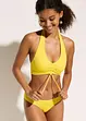 Bikini met halternek (2-dlg. set) met plooitjes, bonprix