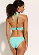Bikini met halternek (2-dlg. set) met plooitjes, bonprix