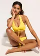 Bikini met halternek (2-dlg. set) met plooitjes, bonprix