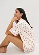 Oversized shortama van vlamgaren, bonprix