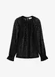Kanten shirt met volants, bonprix