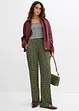 Jersey broek van gestructureerde crêpe, bonprix
