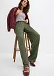 Jersey broek van gestructureerde crêpe, bonprix