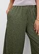 Jersey broek van gestructureerde crêpe, bonprix