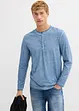 Henley shirt met lange mouwen in washed out look, bonprix