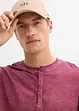 Henley shirt met lange mouwen in washed out look, bonprix