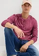 Henley shirt met lange mouwen in washed out look, bonprix