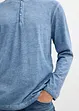 Henley shirt met lange mouwen in washed out look, bonprix
