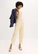 Satijnen broek met tapered fit, bonprix