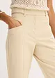 Satijnen broek met tapered fit, bonprix