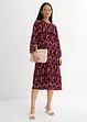 Gebloemde midi jurk van viscose, bonprix