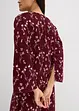 Gebloemde midi jurk van viscose, bonprix